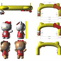 Hello Kitty Inflatable Arch Design