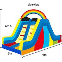 KD Rainbow Inflable 3D Design